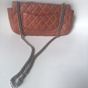 Chanel Matelasse Leather Double Flap Double Chain Bag Brown SilverMetal 12s